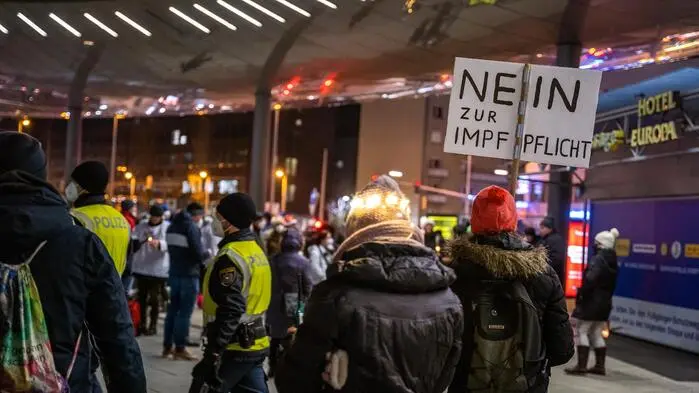 Archivbild: Protest von Impfgegnern im Jahr 2021 in Graz 