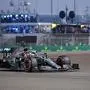 Mercedes' British driver Lewis Hamilton steers his car during the qualifying session at the Yas Marina Circuit in Abu Dhabi, a day ahead of the final race of the season, on November 30, 2019. (Photo by ANDREJ ISAKOVIC / AFP)