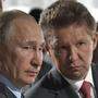 Russlands Präsident Wladimir Putin und Gazprom-Chef Alexei Miller