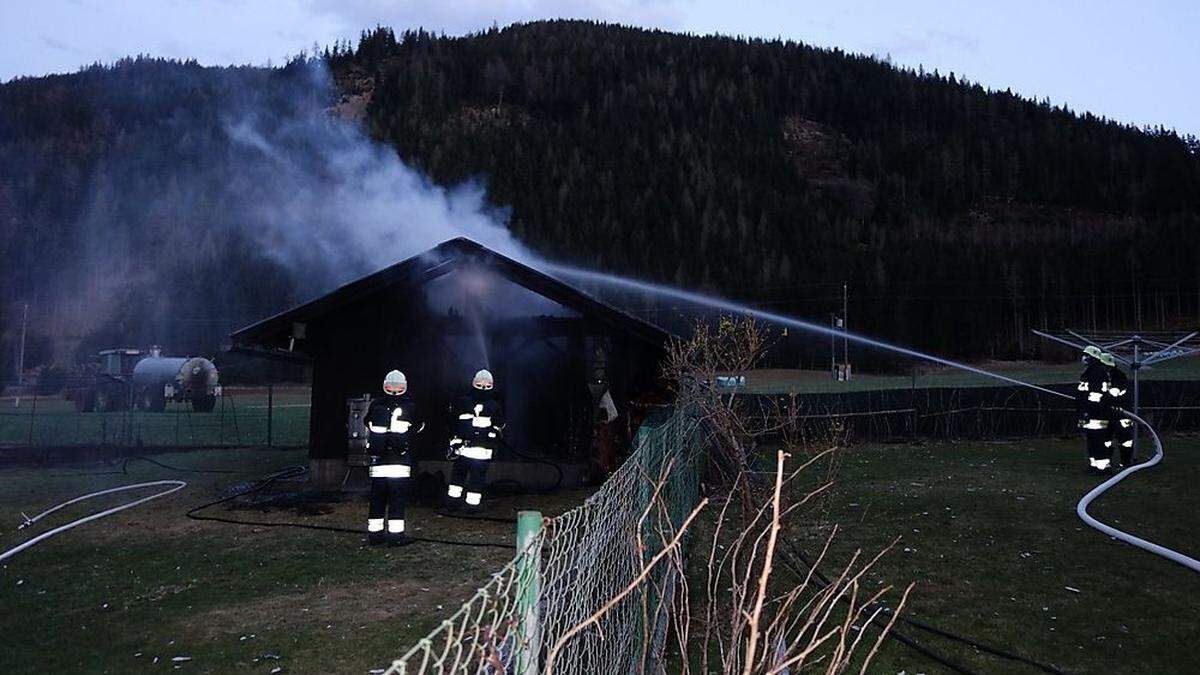 Die Feuerwehren Metnitz und Grades standen im Löscheinsatz