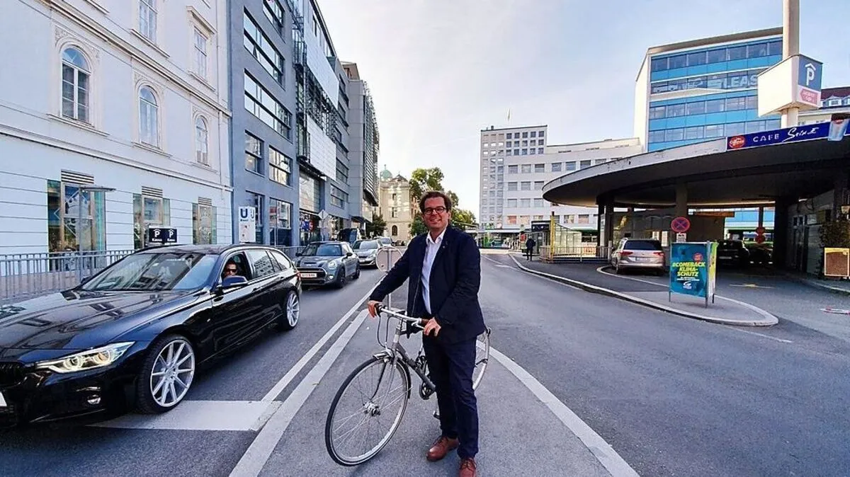 Der neue Verkehrsplanungschef Wolfgang Feigl ist meist per Rad unterwegs