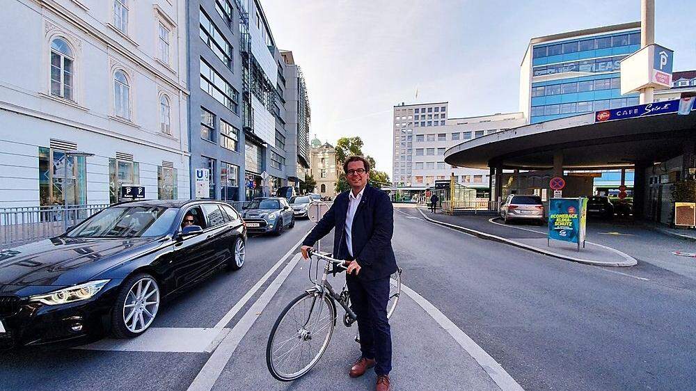 Der neue Verkehrsplanungschef Wolfgang Feigl ist meist per Rad unterwegs