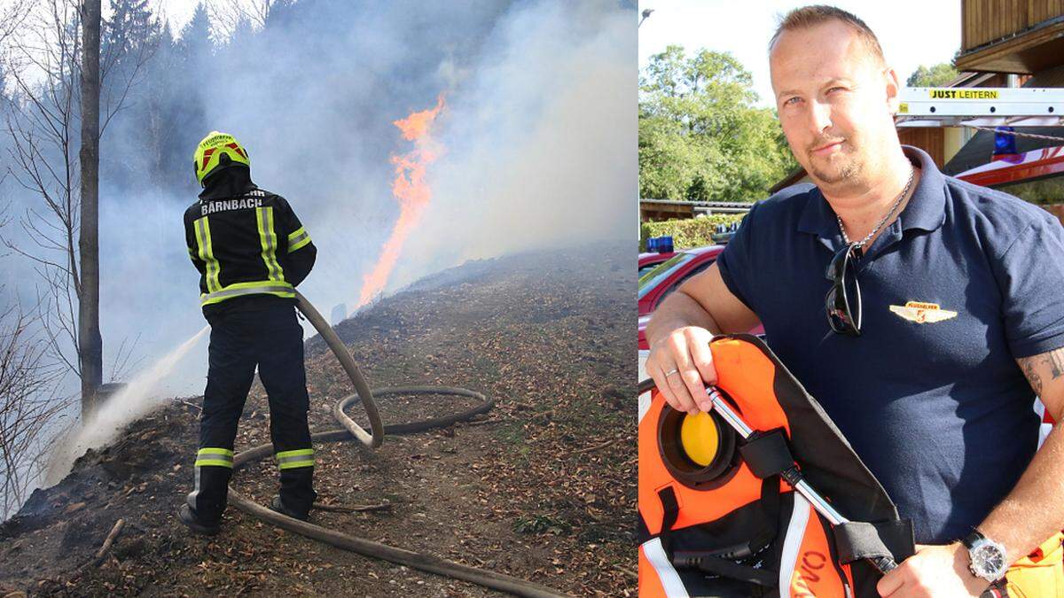 Der Bärnbacher Feuerwehrkommandant Bernhard Haller leitet die neue Waldbrand-Einheit im Bezirk