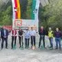 Spatenstichfeier für den Kanal in Stockenboi