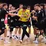 GRAZ,AUSTRIA,06.SEP.25 - HANDBALL - HLA Meisterliga, HSG Graz vs HC Fivers WAT Margareten. Image shows the rejoicing of Thomas Eichberger (Graz).
Photo: GEPA pictures/ Chris Bauer
