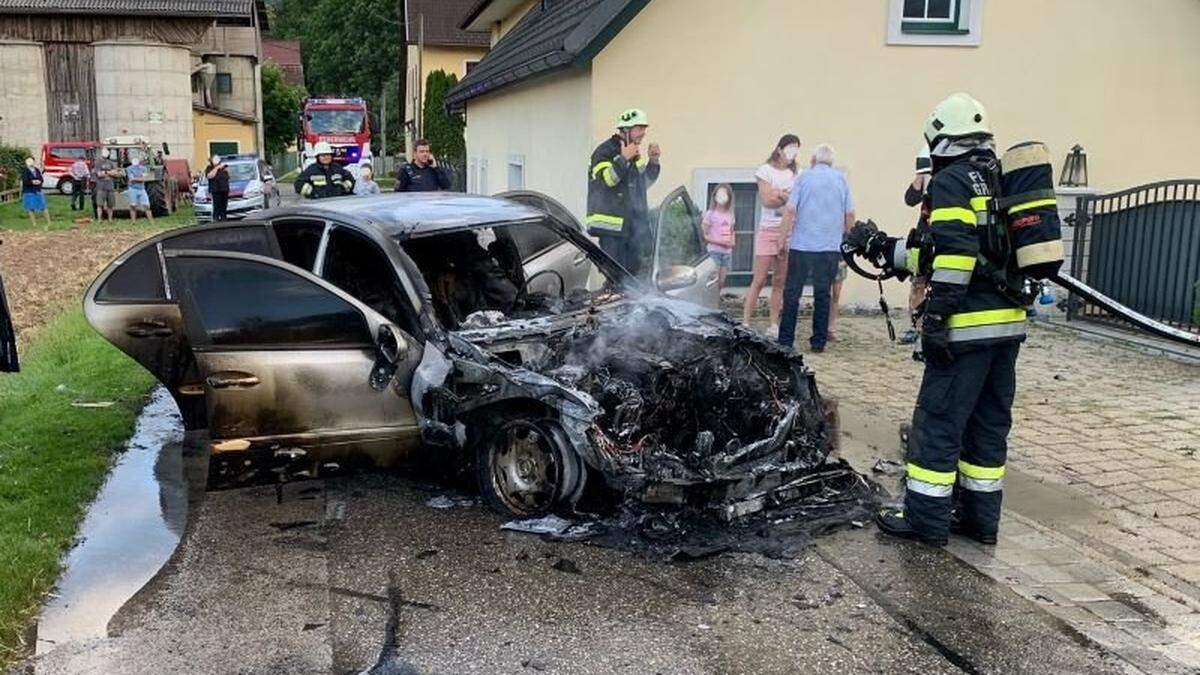 Die Freiwillige Feuerwehr Grafenstein löschte den Brand