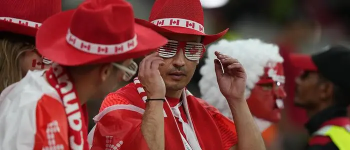 Kanada-Fans während der Fußball-WM in Katar 2022