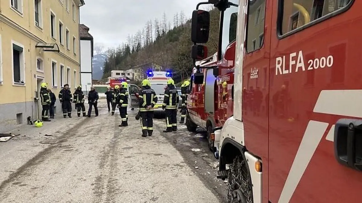 23 Einsatzkräfte der Feuerwehr Veitsch konnten das Feuer mit vier Fahrzeugen löschen