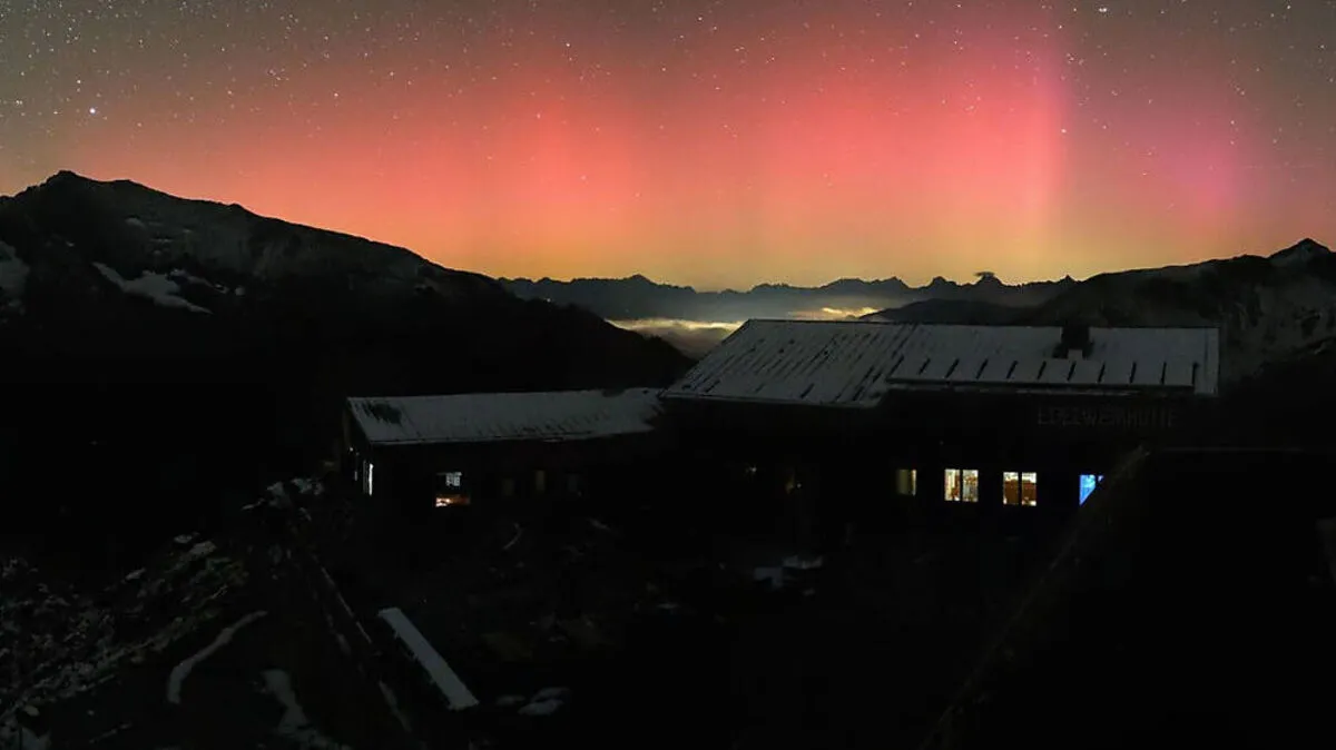 Nordlicht von der Edelweißspitze aus (Glocknergruppe)