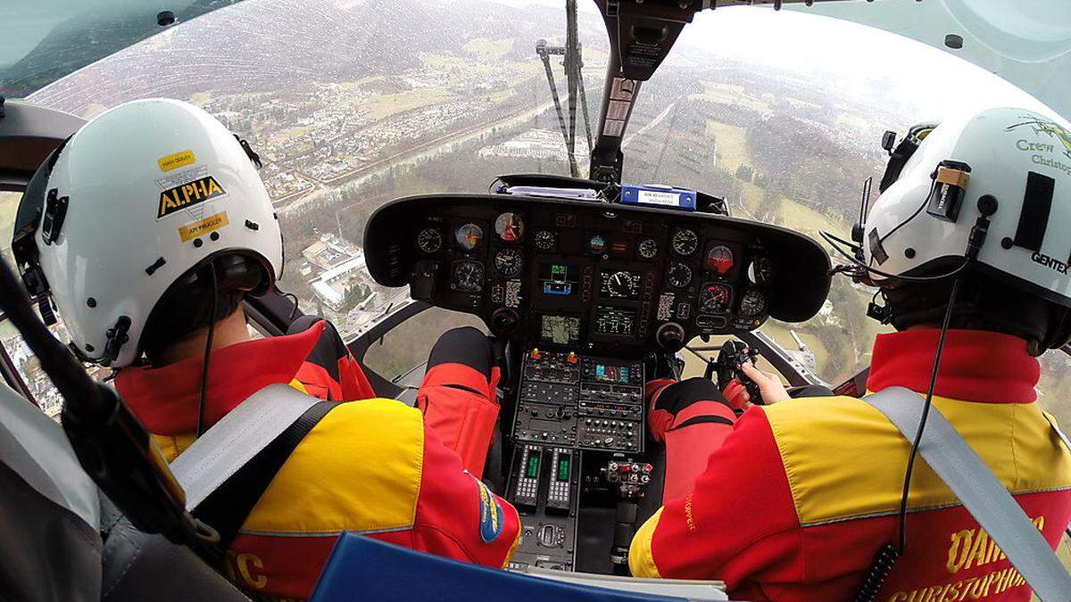 C14 konnte wegen schlechten Wetters nicht bis zum Spital in Schwarzach fliegen