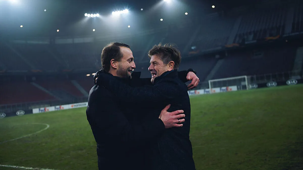 Für Trainer Feldhofer und Präsident Rielger geht die Europareise weiter