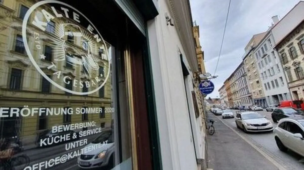 Etwas später als geplant öffnete die Kalte Ente nun in der Sparbersbachgasse