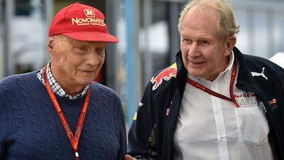 Niki Lauda und Helmut Marko (von links)