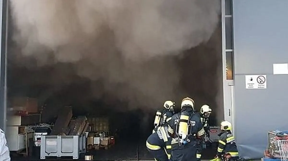 Bei dem Brand kam es zu starker Rauchentwicklung