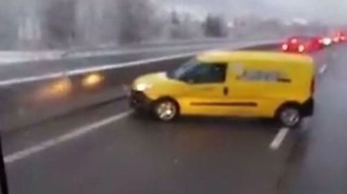 Ein Lkw-Fahrer filmte die Geisterfahrt 