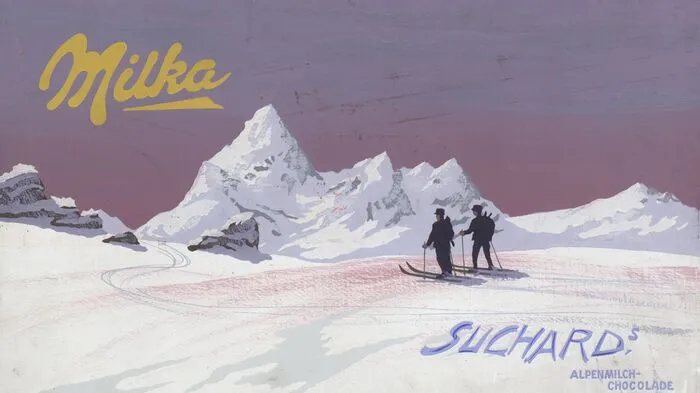 Schon in den Anfängen setzte Milka aufs Alpen-Idyll