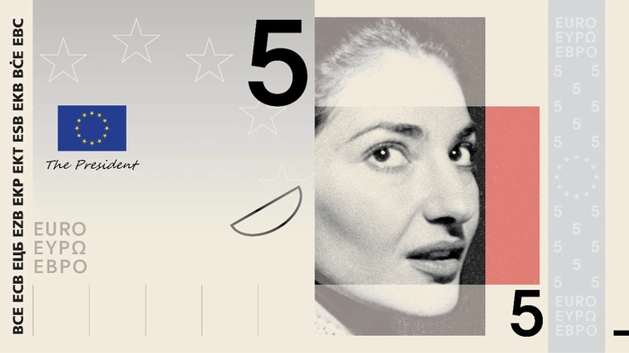 Der Maria-Callas-Fünfer aus dem Vorschlag A des Studio Joost Grootens (Niederlande)
 