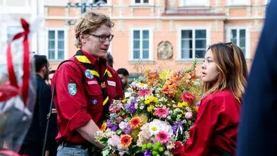 Jugendorganisationen hatten eine gemeinsame Gedenkfeier auf dem Grazer Hauptplatz organisiert
