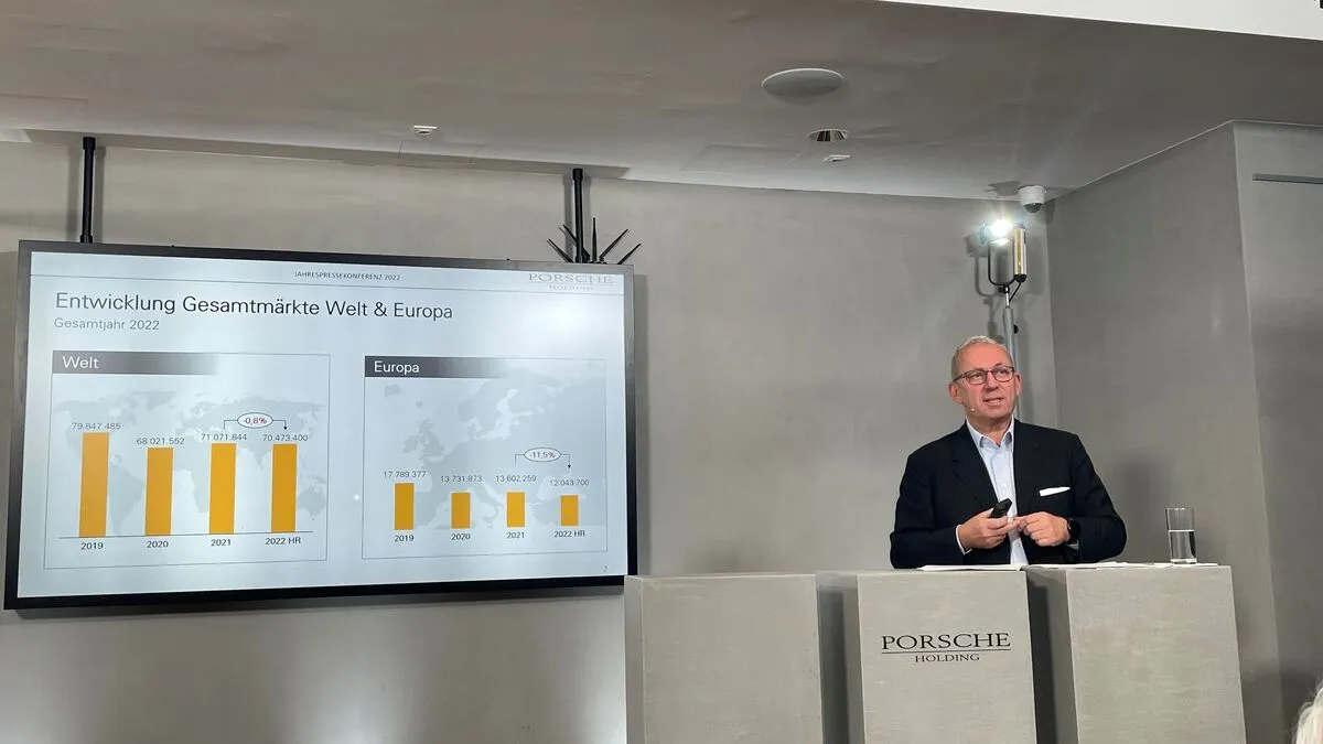 Hans Peter Schützinger, Sprecher der Porsche Holding Salzburg Geschäftsführung.