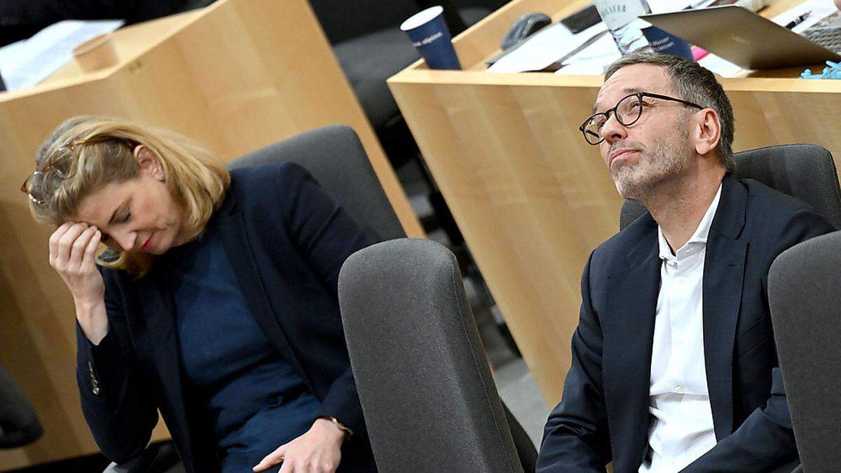 Eher keiner Meinung: Neos-Chefin Beate Meinl-Reisinger und FPÖ-Chef Herbert Kickl