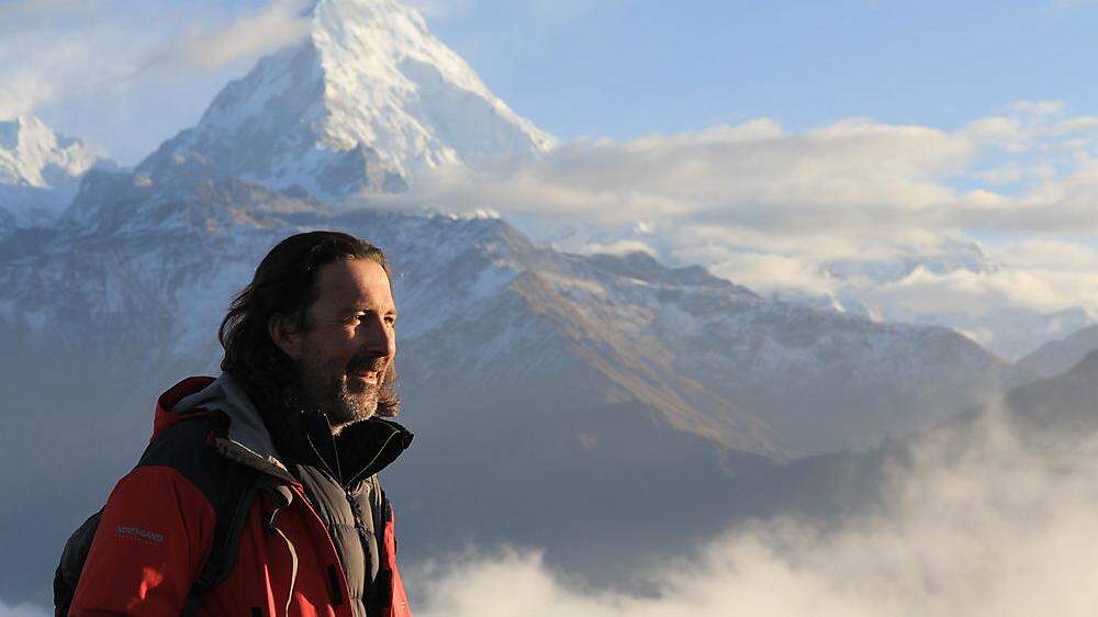 Christian Hlade gründete das Reise-Unternehmen &quot;Weltweitwandern&quot; (hier ein Bild aus Nepal 2011)