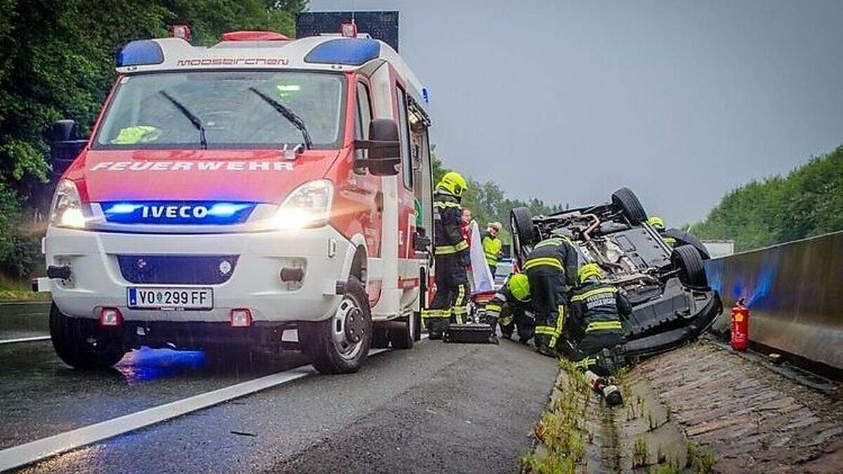 Die Feuerwehren Mooskirchen und Steinberg standen im Einsatz