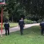 Die Polizei im Volksgarten