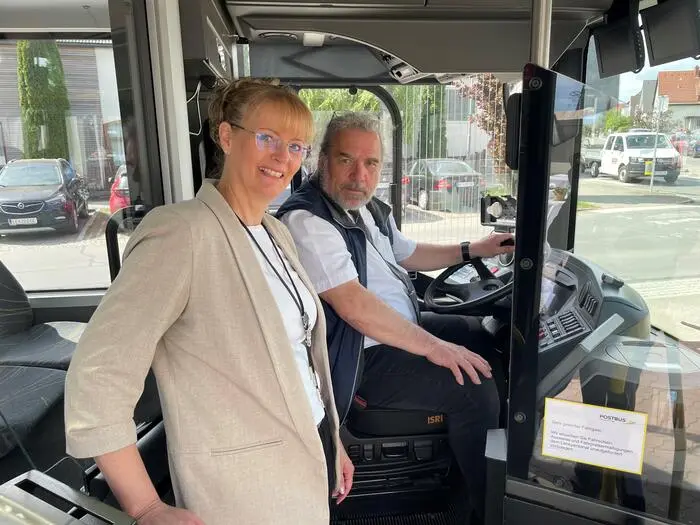 Klaudia Palli, Peter Wagner, hier beim Juibläum 30 Jahre Aichfeldbus
