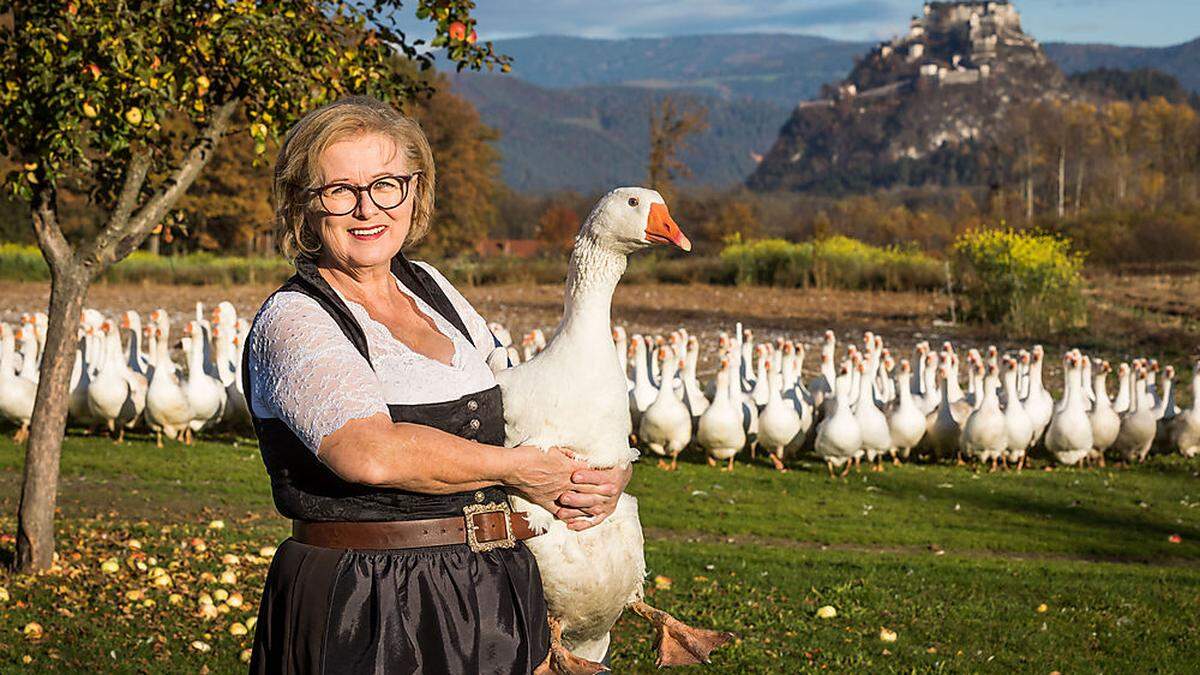 Iris Stromberger vom Brunnerhof in St. Veit bietet heuer &quot;Gansl to go&quot; an