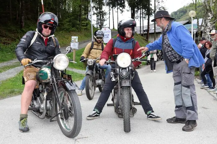 Zahlreiche Motorrädern gab es zu bestaunen.