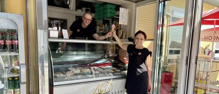 Heinz und Gertrude Stöhr betreiben seit 40 Jahren aus Leidenschaft den Eissalon und das Café Stöhr