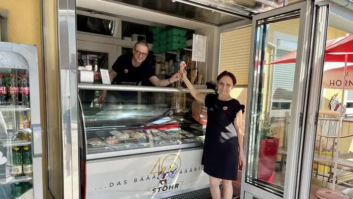 Heinz und Gertrude Stöhr betreiben seit 40 Jahren aus Leidenschaft den Eissalon und das Café Stöhr