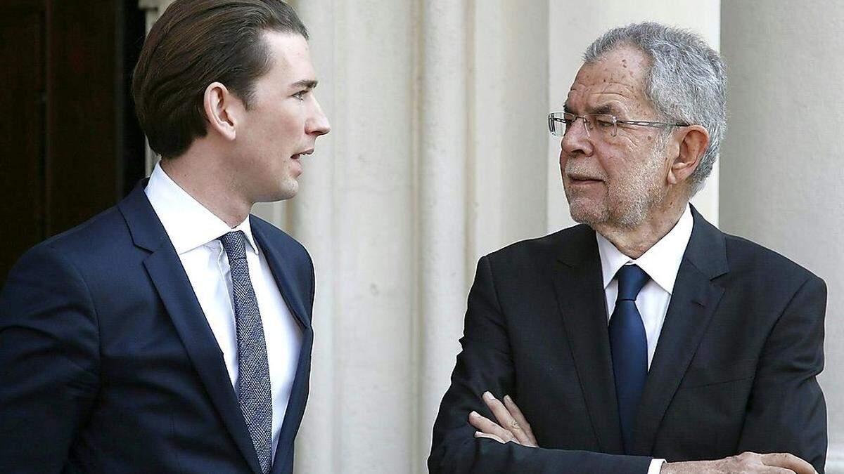 Sebastian Kurz und Alexander Van der Bellen