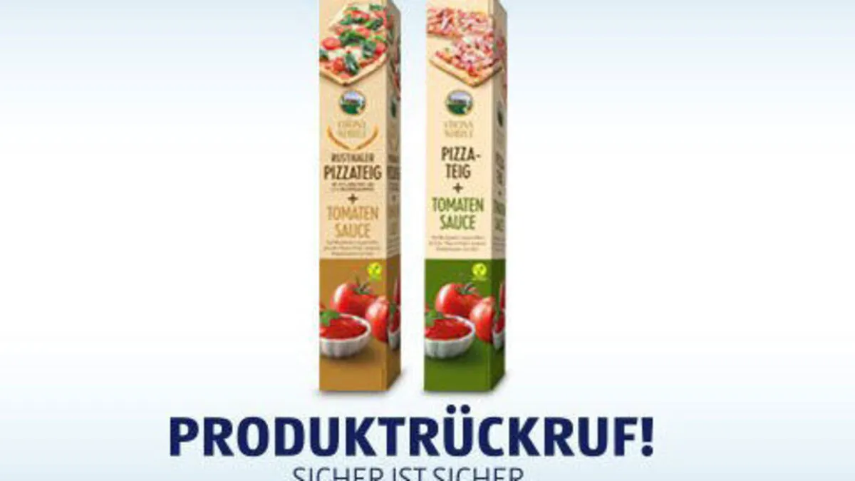 Die betroffenen Pizza-Produkte beim Diskonter Hofer