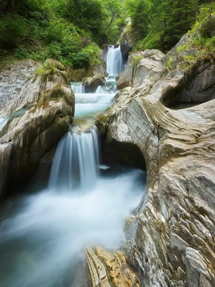 Wasserfall in der Groppensteinschlucht