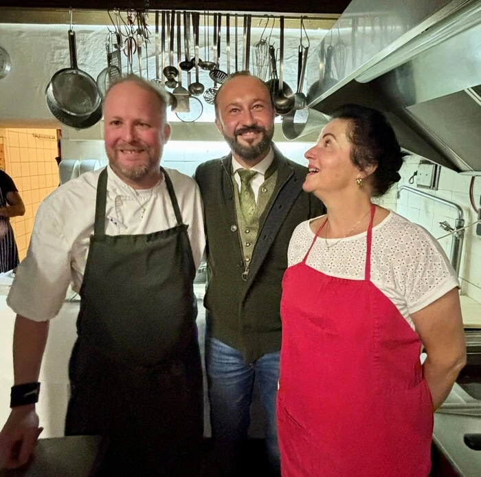 Lercher mit Wirt Adi Lercher und seiner Mutter Christine Schwaiger