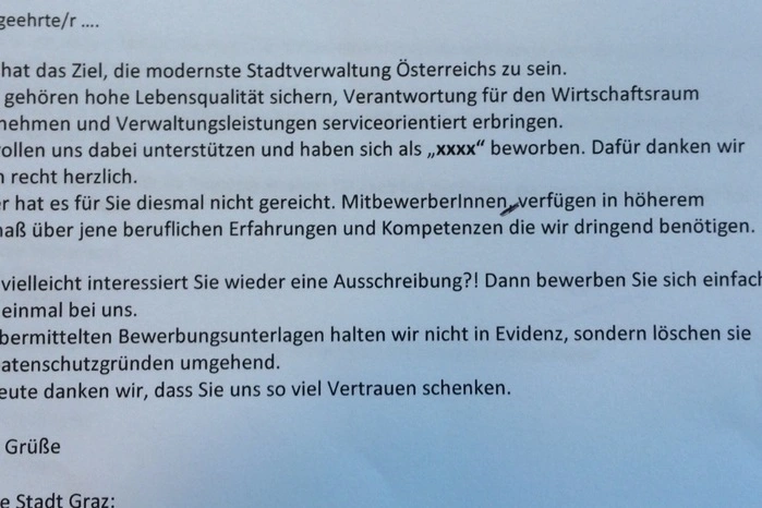 Absage, ja - aber freundlich formuliert: So soll's künftig gehen.