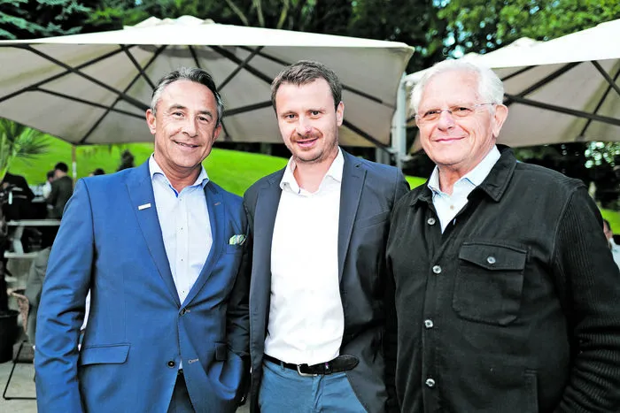 Christian Haller (Länderrealitäten Hammerl) mit ChristianLeger und Hans Leger (beide NHD Immobilien)