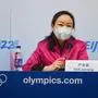 Yan Jiarong, die Sprecherin von Chinas Olympia-Organisatoren 