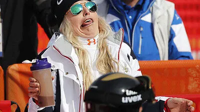 Trotz grober Angriffe, ist Lindsey Vonn noch immer zu Späßen aufgelegt