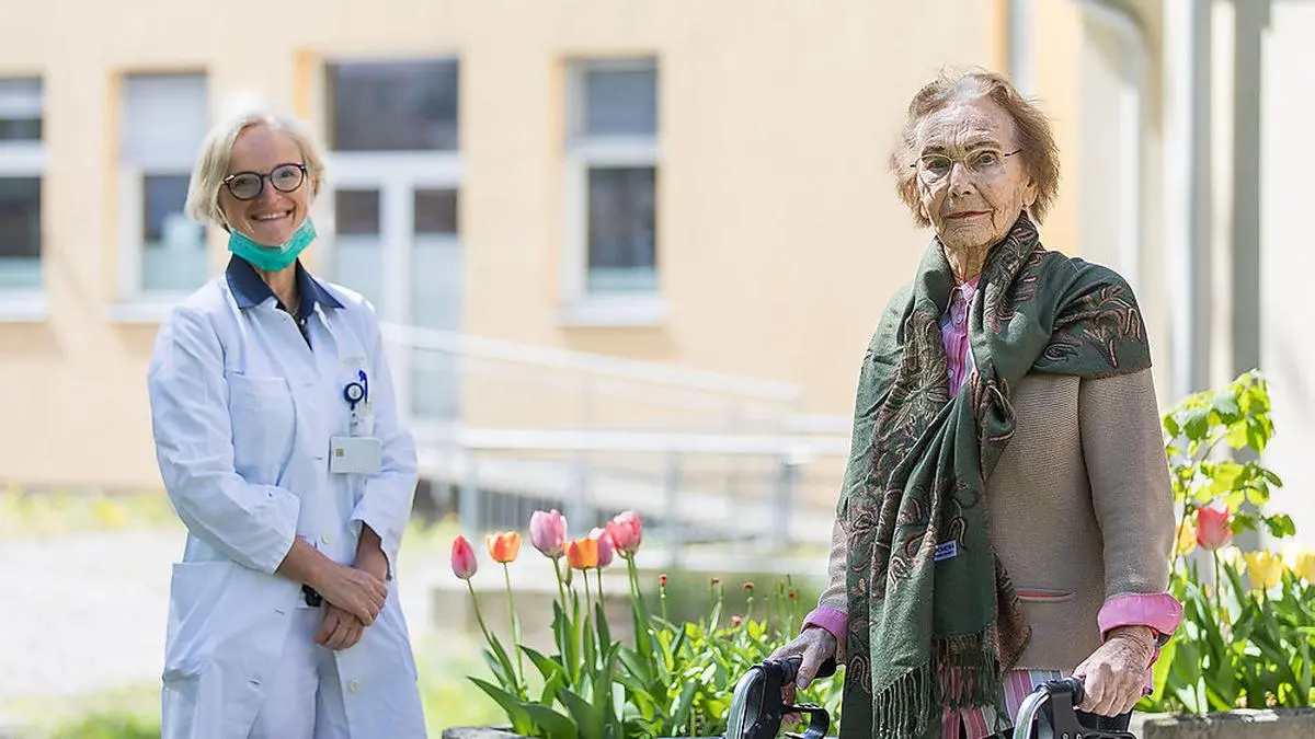 "Wurde fürsorglich und liebevoll betreut." Unterherzog bei ihrer Entlassung aus dem Spital 
