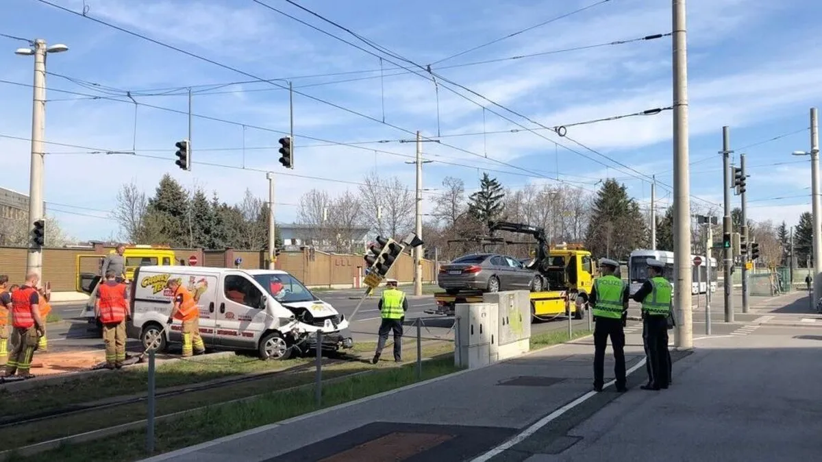 Unfall beim Zubringer Graz-Ost