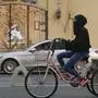 A Saudi woman rides her bicycle, in Jiddah, Saudi Arabia, Friday, Sept. 27, 2019. (AP Photo/Amr Nabil)