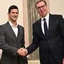 Novak Djokovic und Aleksandar Vucic
