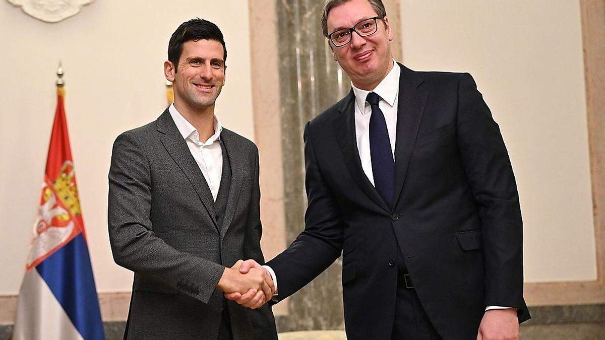 Novak Djokovic und Aleksandar Vucic