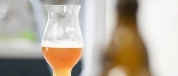 Bierglas im Labor