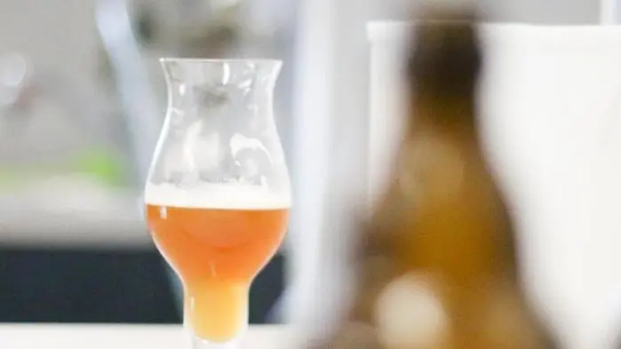 Bierglas im Labor