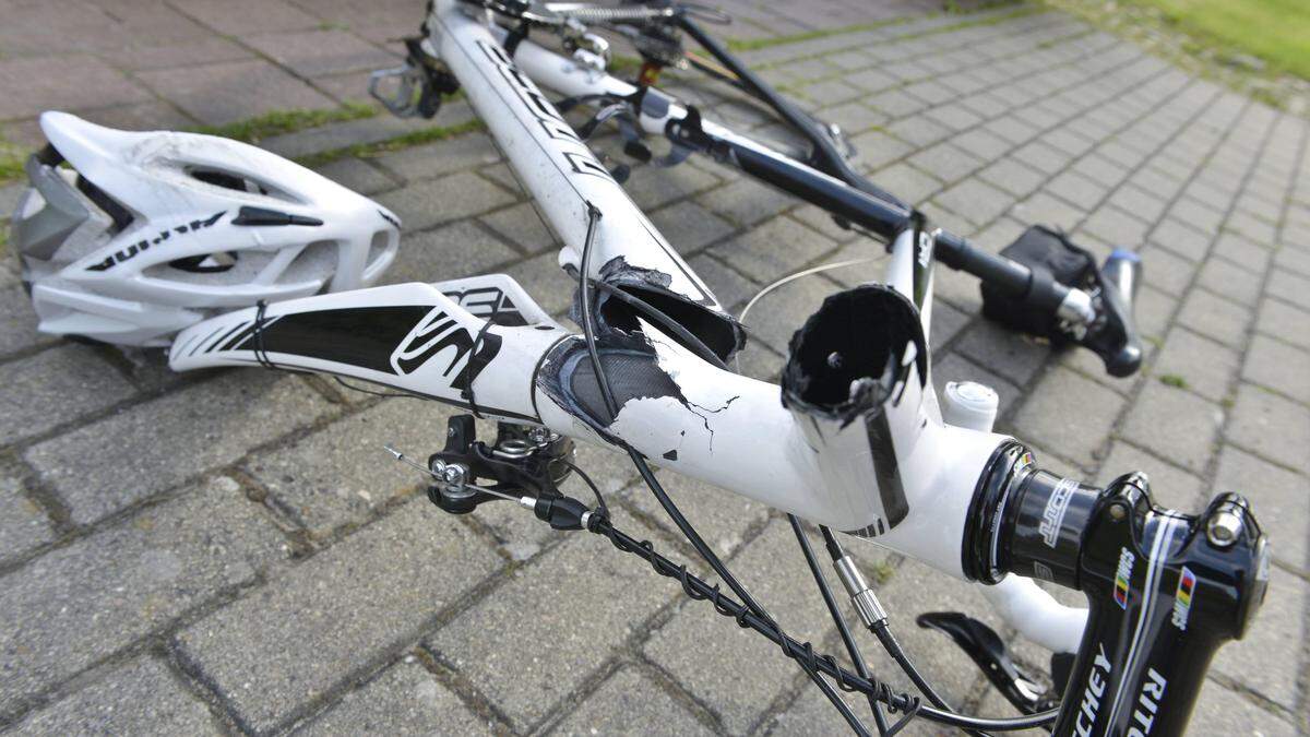 Folgenschwerer Unfall mit einem Rennrad (Sujetbild)