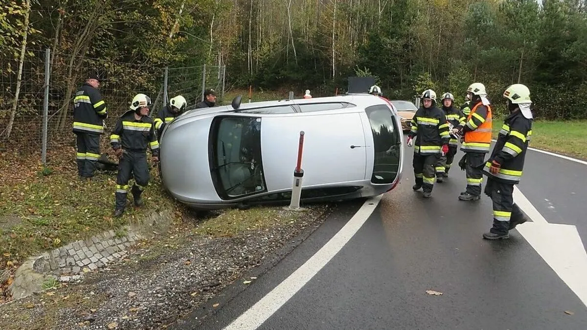 Das Auto war ins Schleudern gekommen, die Lenkerin blieb unverletzt