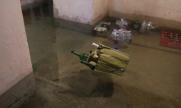 Überföluteter Keller im Gurktal. "Der einzige Trost - das Grundwasser ist klar, kein Schlamm", schreibt dazu Ingrid Sabitzer-Vizthum